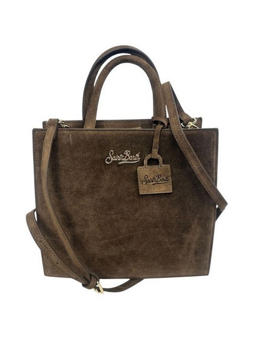 borsa donna shop bag midi in camoscio tortora MC2 Saint Barth | SHOP BAG MIDI-SUEDE18